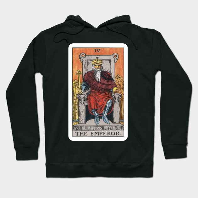 The Emperor, Raider Waite Tarot, Divination Tarot Hoodie by snowshade